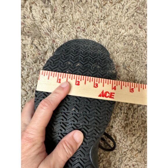 Fila Mens Black Leather Walking Shoes 11 Lightweight Comfort Lace-Up work shoe - Picture 7 of 7